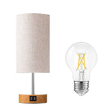 Touch Control Table Lamp 3-Way Dimmable Nightstand Beside Lamp Indoor Lighting - Tophatter Daily Deals