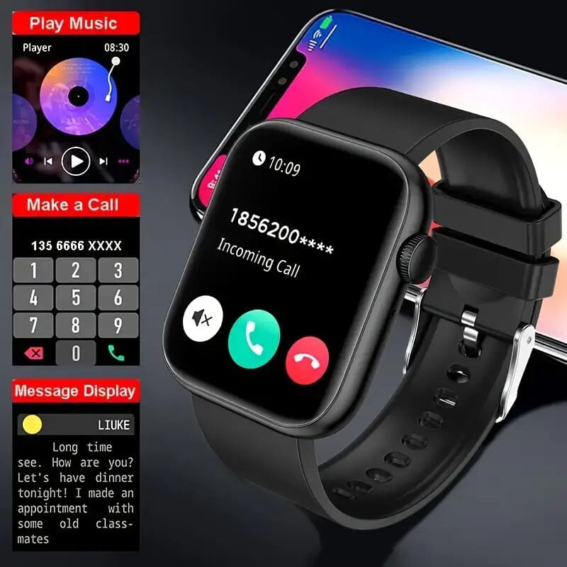 Touch Screen Dual Band Smartwatch Unbranded Smart Watch - Tophatter Daily Deals