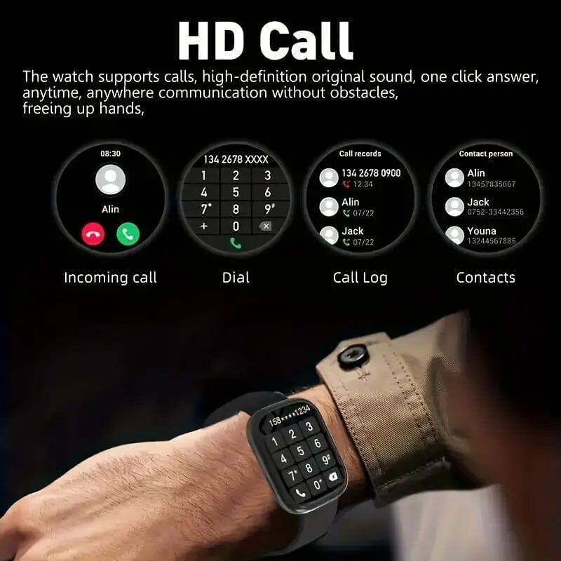 Touch Screen Dual Band Smartwatch Unbranded Smart Watch - Tophatter Daily Deals