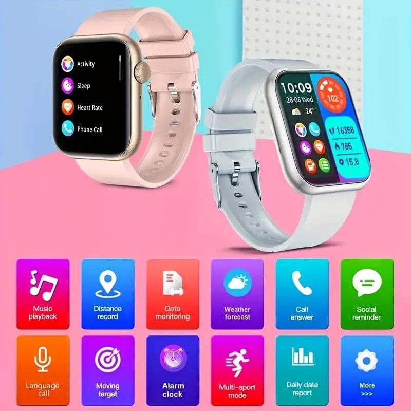 Touch Screen Dual Band Smartwatch Unbranded Smart Watch - Tophatter Daily Deals