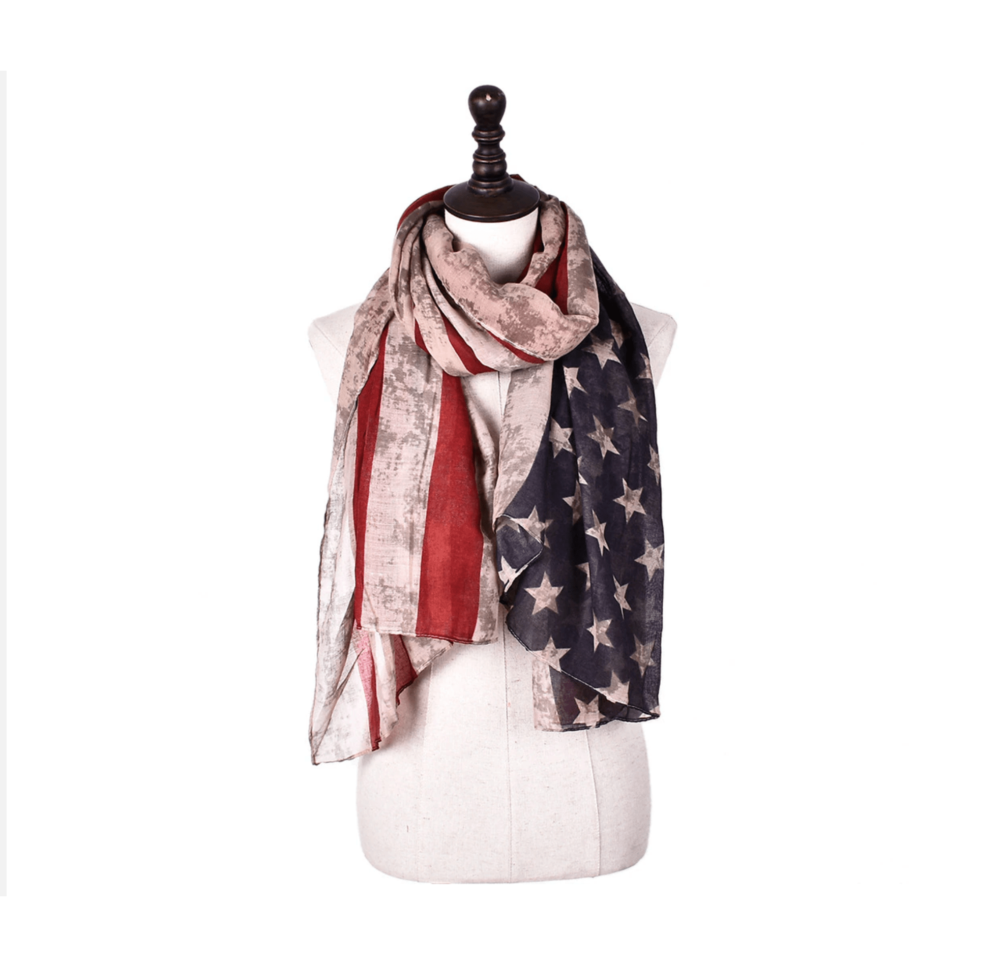 Stars and Stripes Flag Scarf Multi Scarves - Tophatter Daily Deals