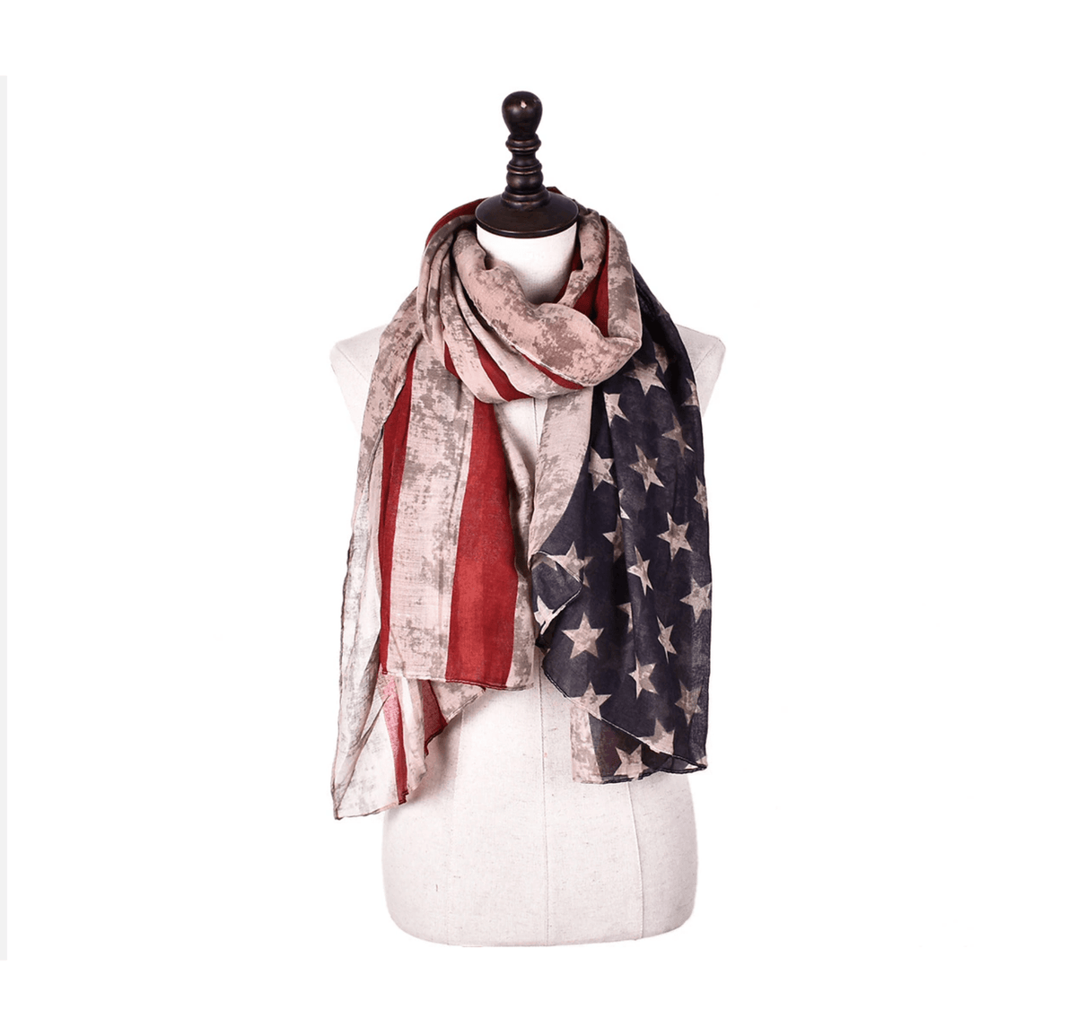 Stars and Stripes Flag Scarf Multi Scarves - Tophatter Daily Deals
