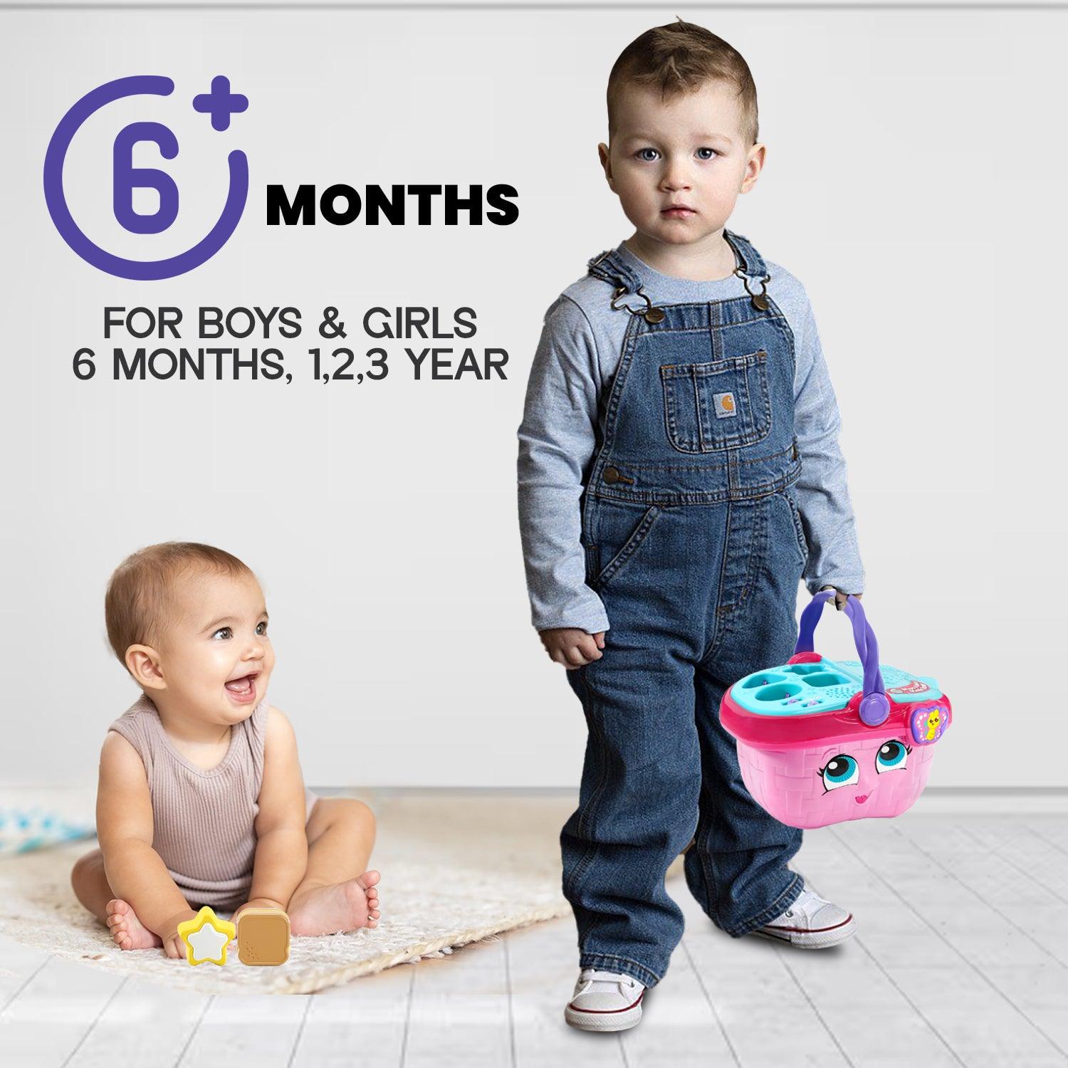 Picnic Basket Toy - Educational and Interactive 16 Pieces for Creative and Learning Play Toys For 1-3 Years Boys & Girls Christmas Toys - Tophatter Daily Deals