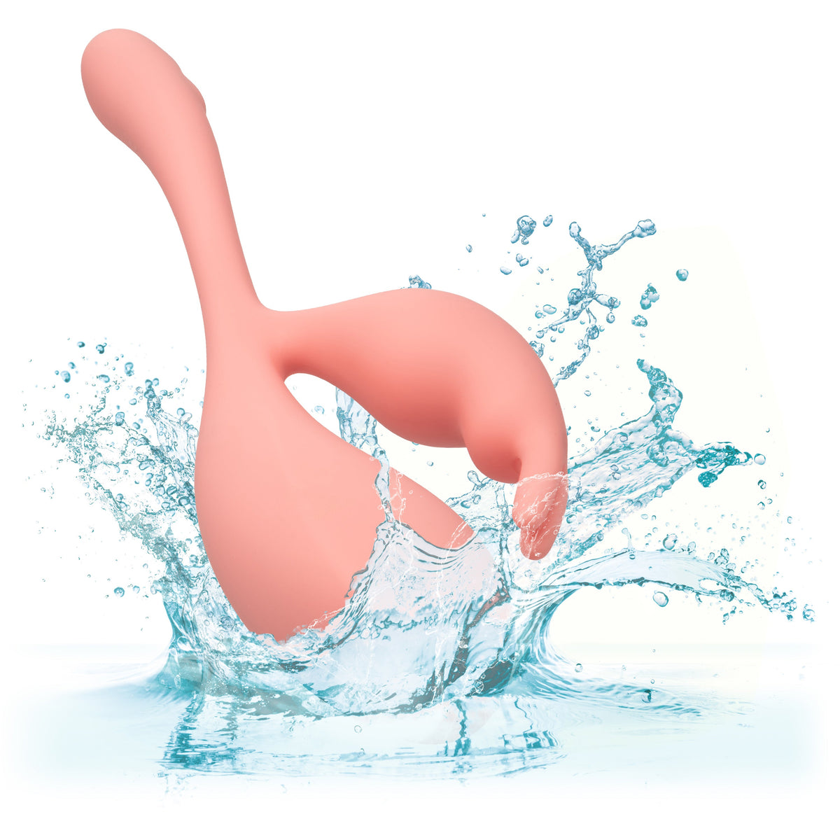 Elle Liquid Silicone Bunny Vibrator in Soft Pink with 10 Vibration Functions and Flexible Body > Vibrators > Ladies > Rabbit - Tophatter Daily Deals