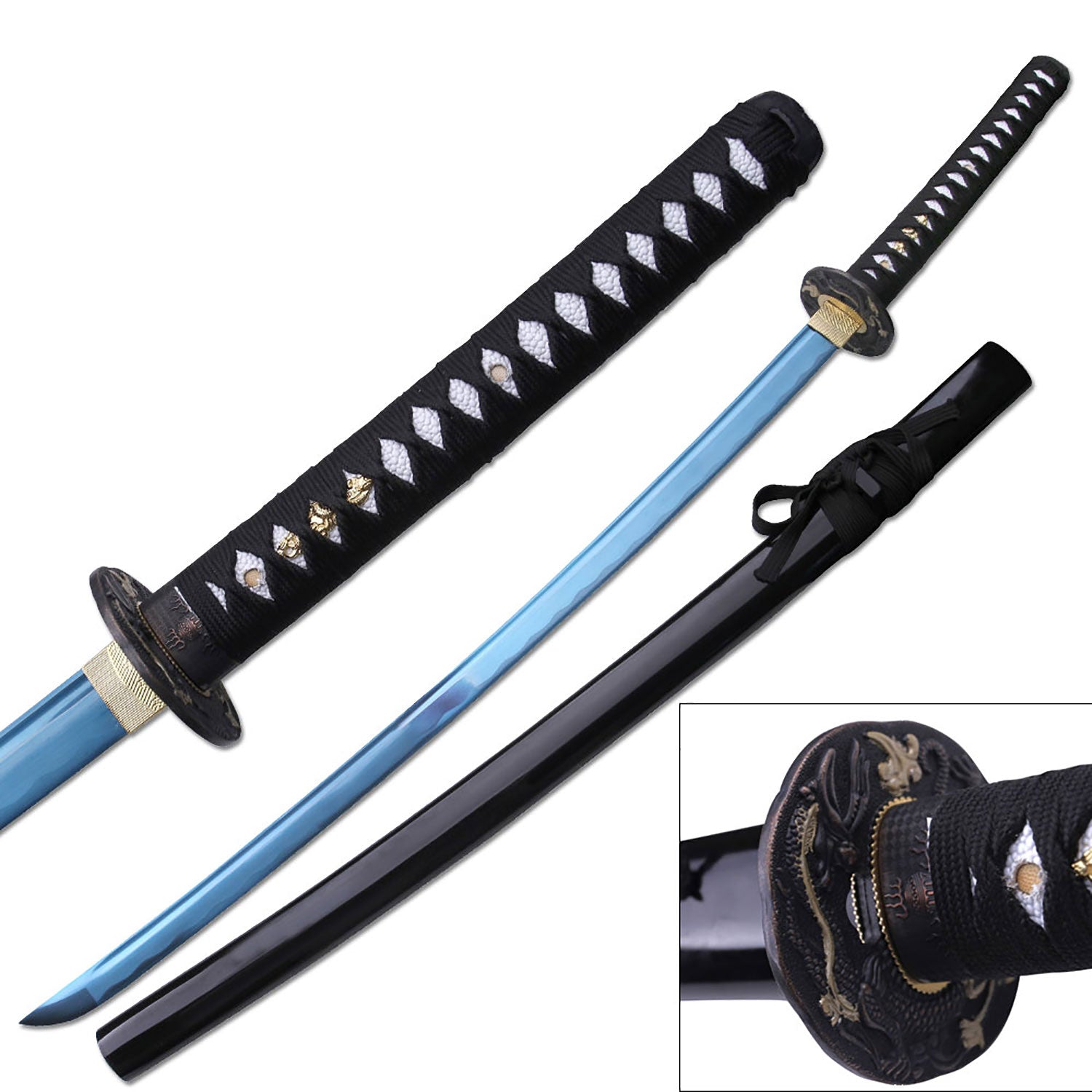 Ten Ryu HAND FORGED SAMURAI SWORD 41" OVERALL - Tophatter Daily Deals