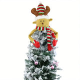Traditional Wool Festive Christmas Tree Top Star and Snowman Decoration C Christmas Decorations - Tophatter Daily Deals