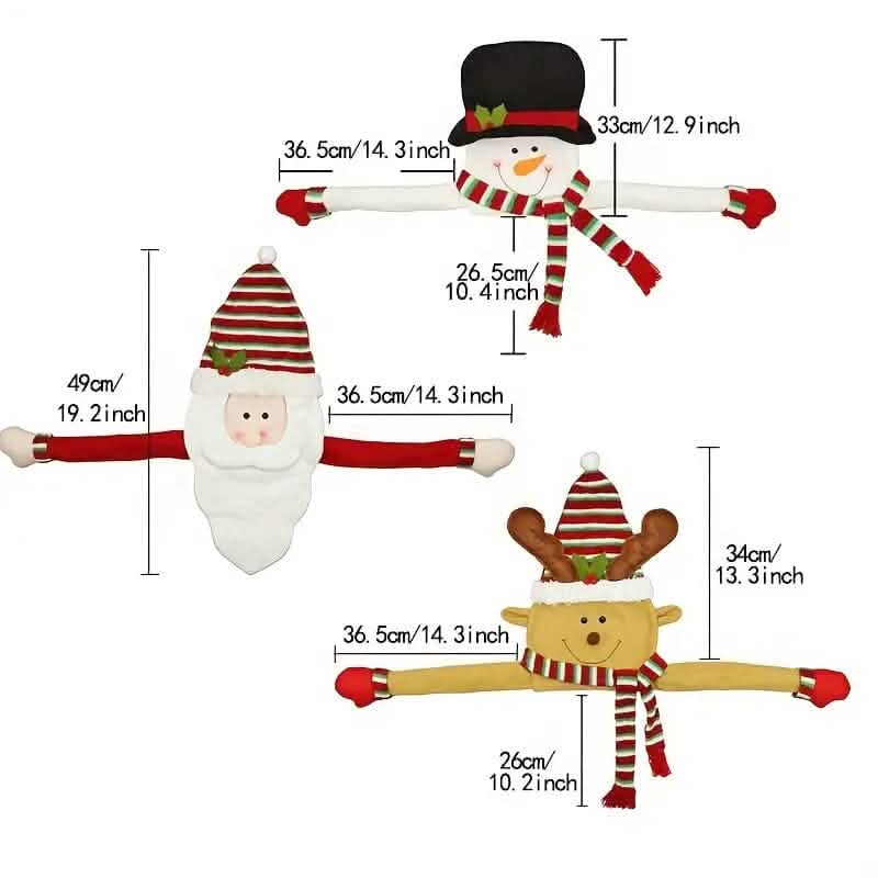 Traditional Wool Festive Christmas Tree Top Star and Snowman Decoration Christmas Decorations - Tophatter Daily Deals