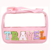 Transparent Letter Pattern Makeup Bag with Handle Beauty & Personal Care - Tophatter Daily Deals