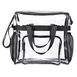 Transparent See Through Clear Tote Bag Black Handbags & Wallets - Tophatter Daily Deals