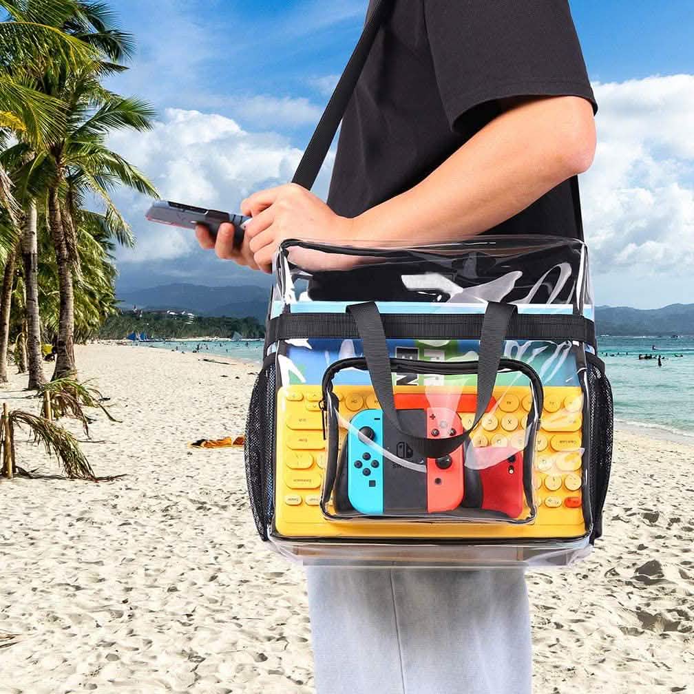 Transparent See Through Clear Tote Bag Handbags & Wallets - Tophatter Daily Deals