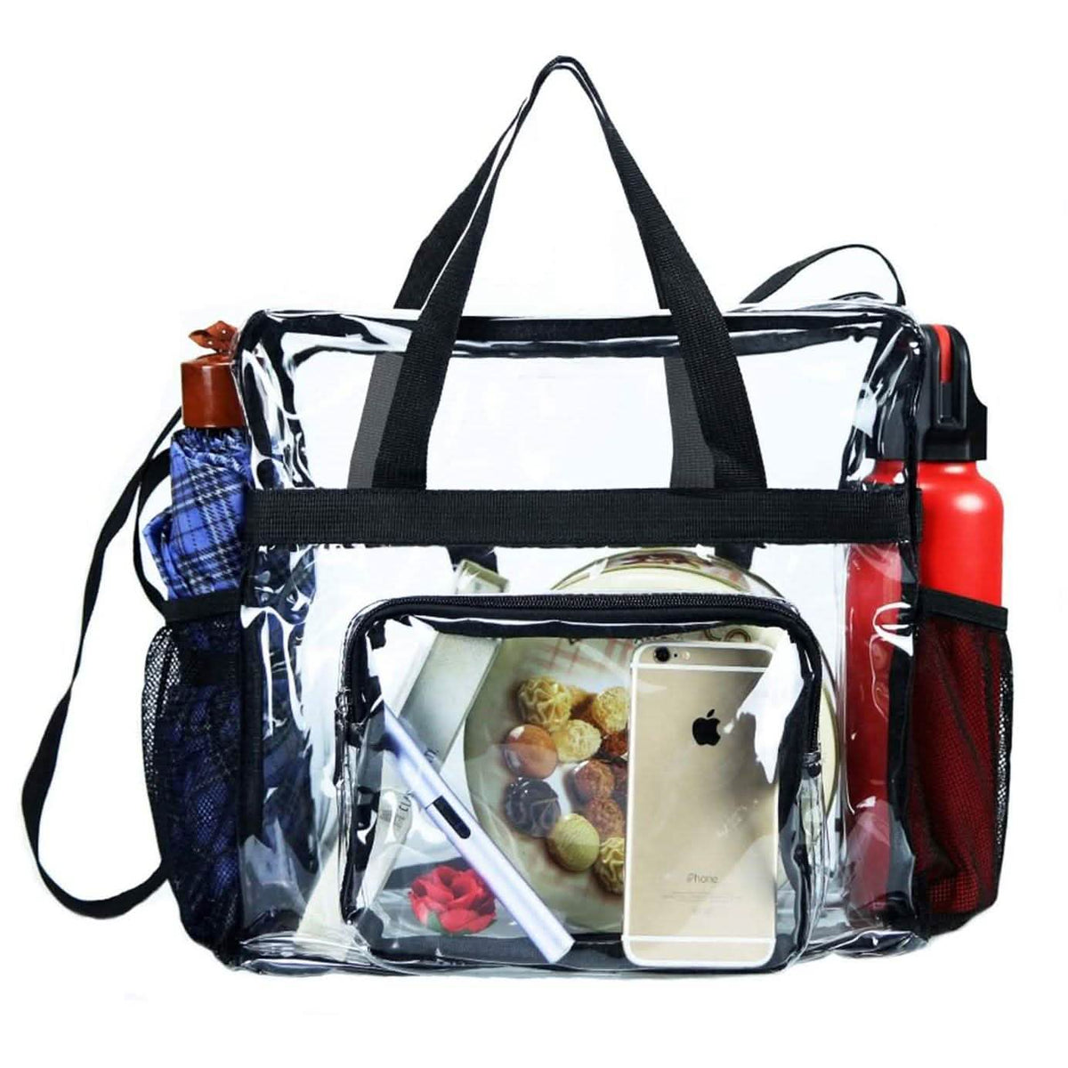 Transparent See Through Clear Tote Bag Handbags & Wallets - Tophatter Daily Deals
