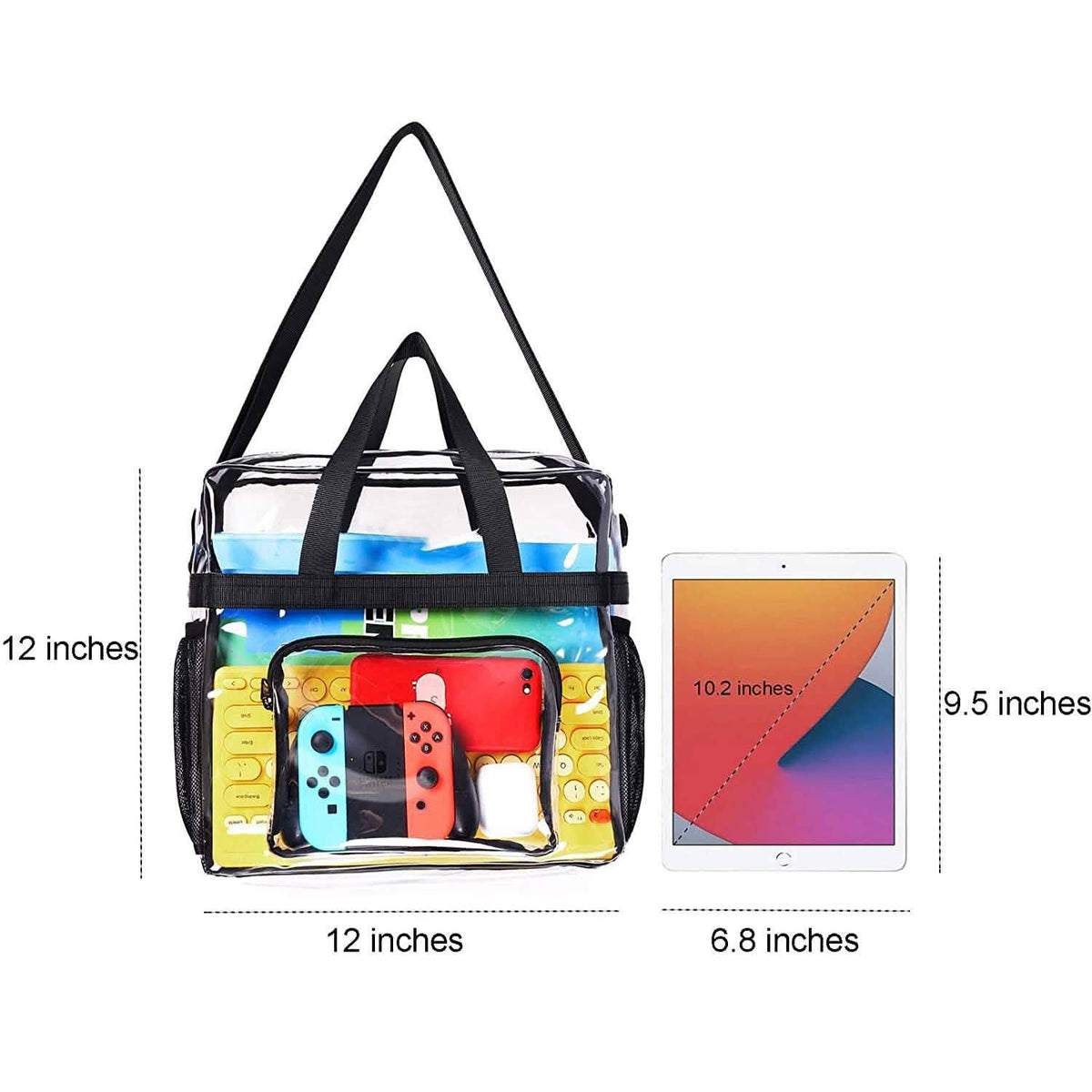 Transparent See Through Clear Tote Bag Handbags & Wallets - Tophatter Daily Deals