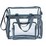 Transparent See Through Clear Tote Bag Gray Handbags & Wallets - Tophatter Daily Deals