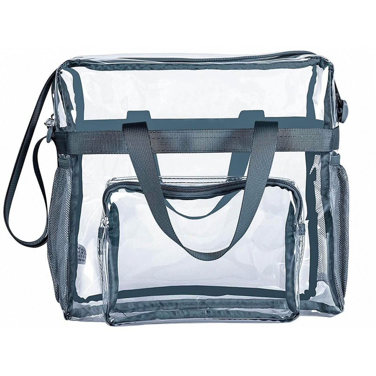 Transparent See Through Clear Tote Bag Gray Handbags & Wallets - Tophatter Daily Deals