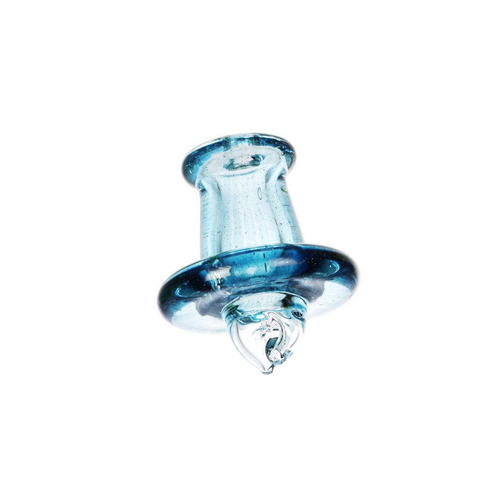 Tophatter's Inc. Transparent Vortex Thermal Carb Cap Transparent Blue Glass Carb Caps - Tophatter Daily Deals