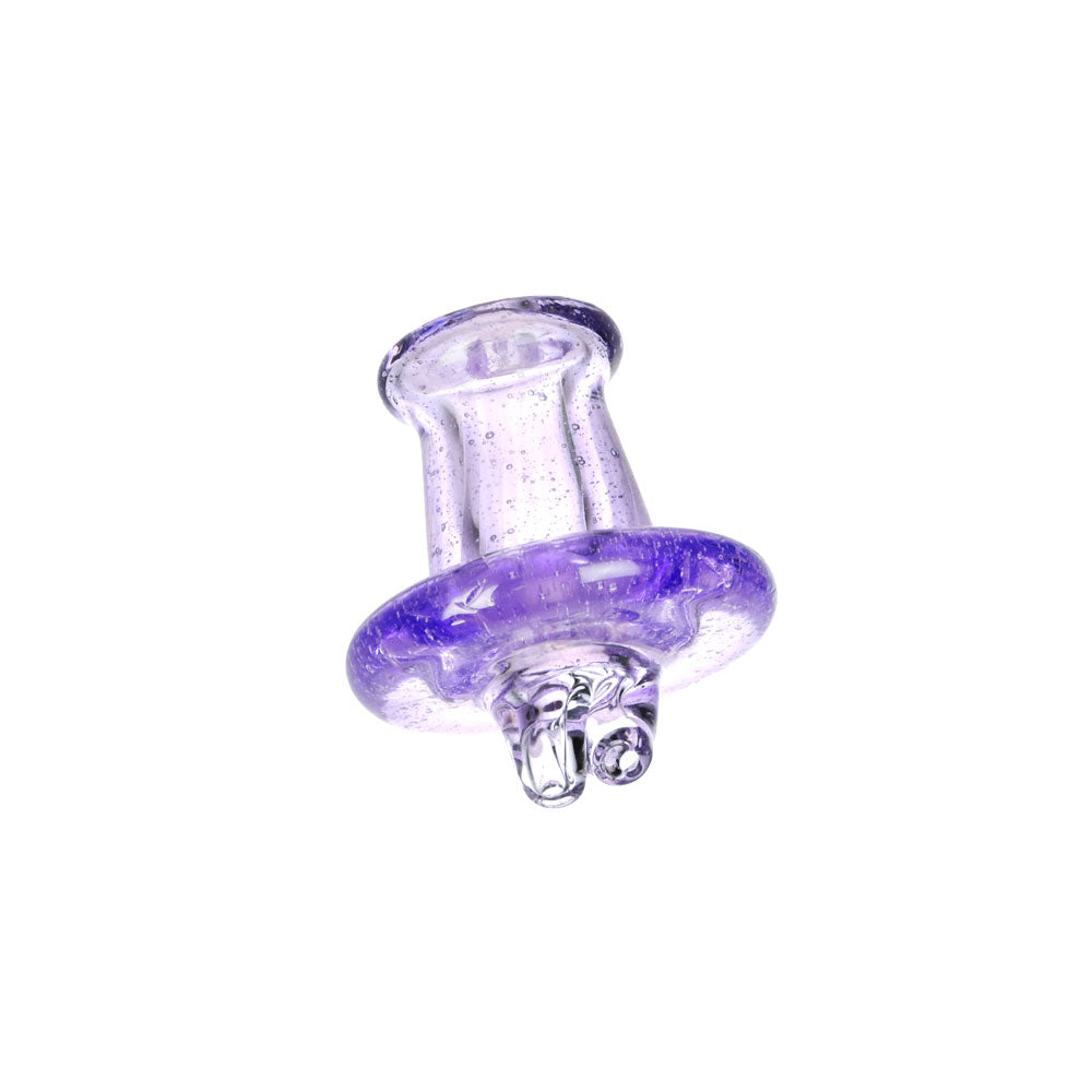 Tophatter's Inc. Transparent Vortex Thermal Carb Cap Transparent Purple Glass Carb Caps - Tophatter Daily Deals