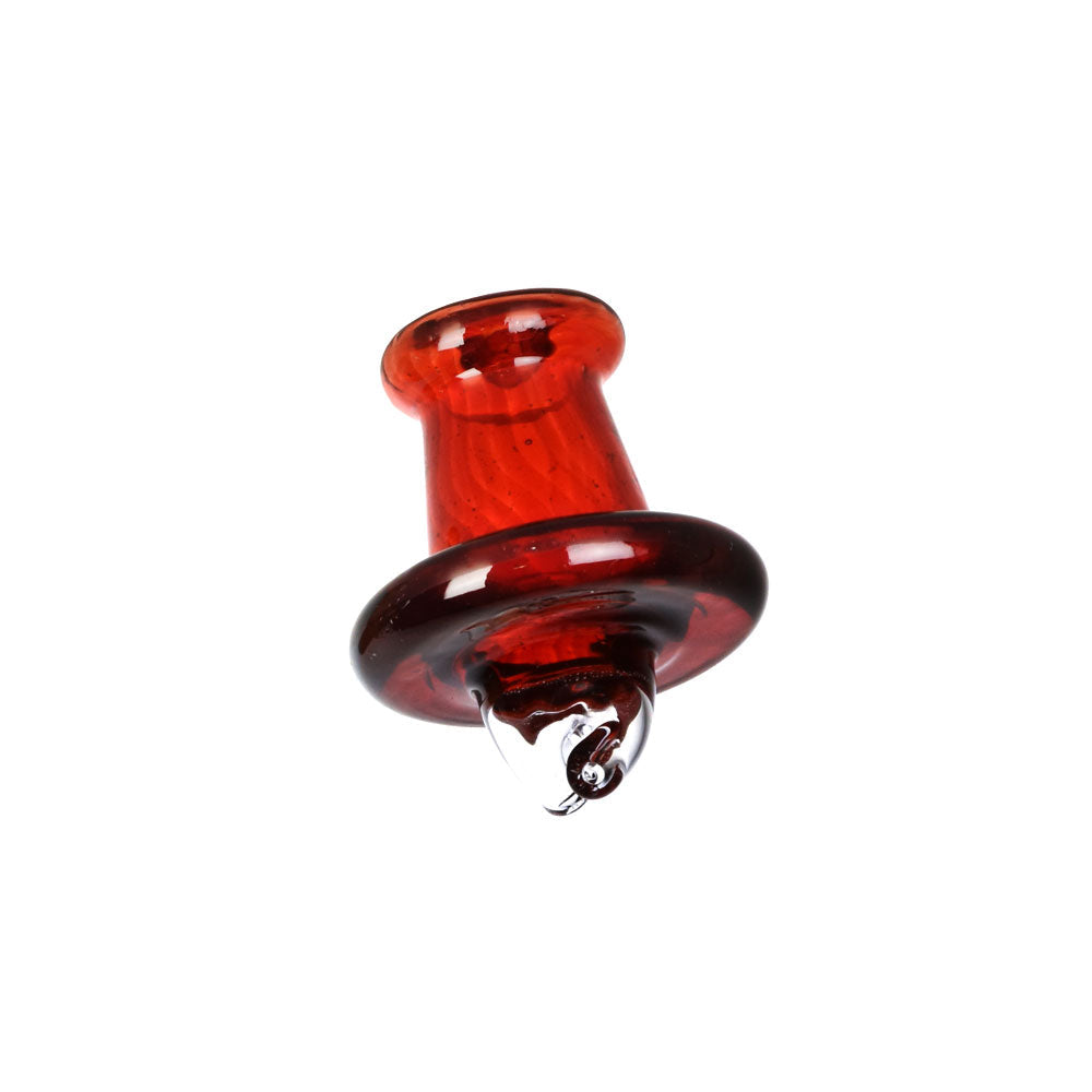 Tophatter's Inc. Transparent Vortex Thermal Carb Cap Transparent Red Glass Carb Caps - Tophatter Daily Deals