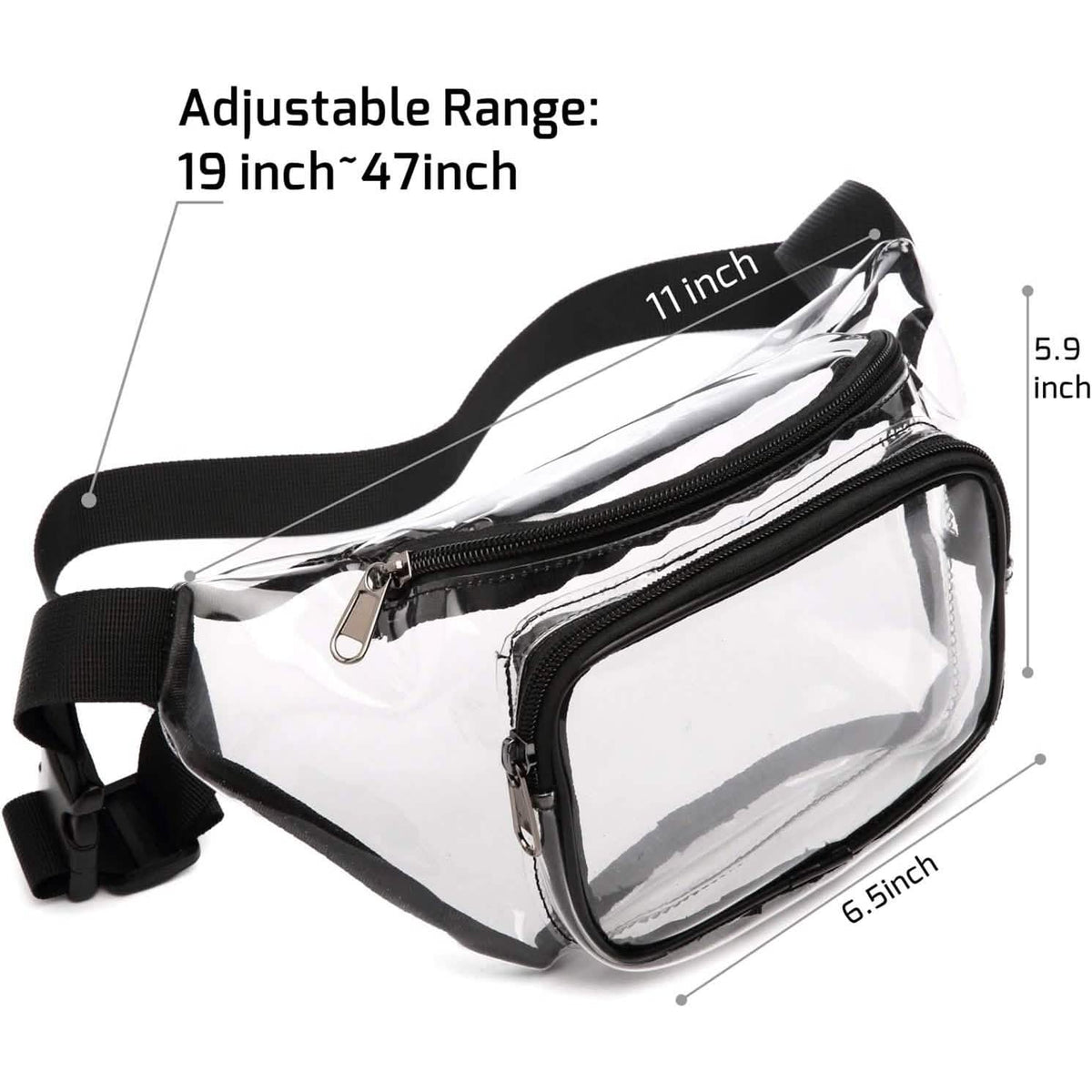 Transparent Waterproof Waist Bag Handbags & Wallets - Tophatter Daily Deals