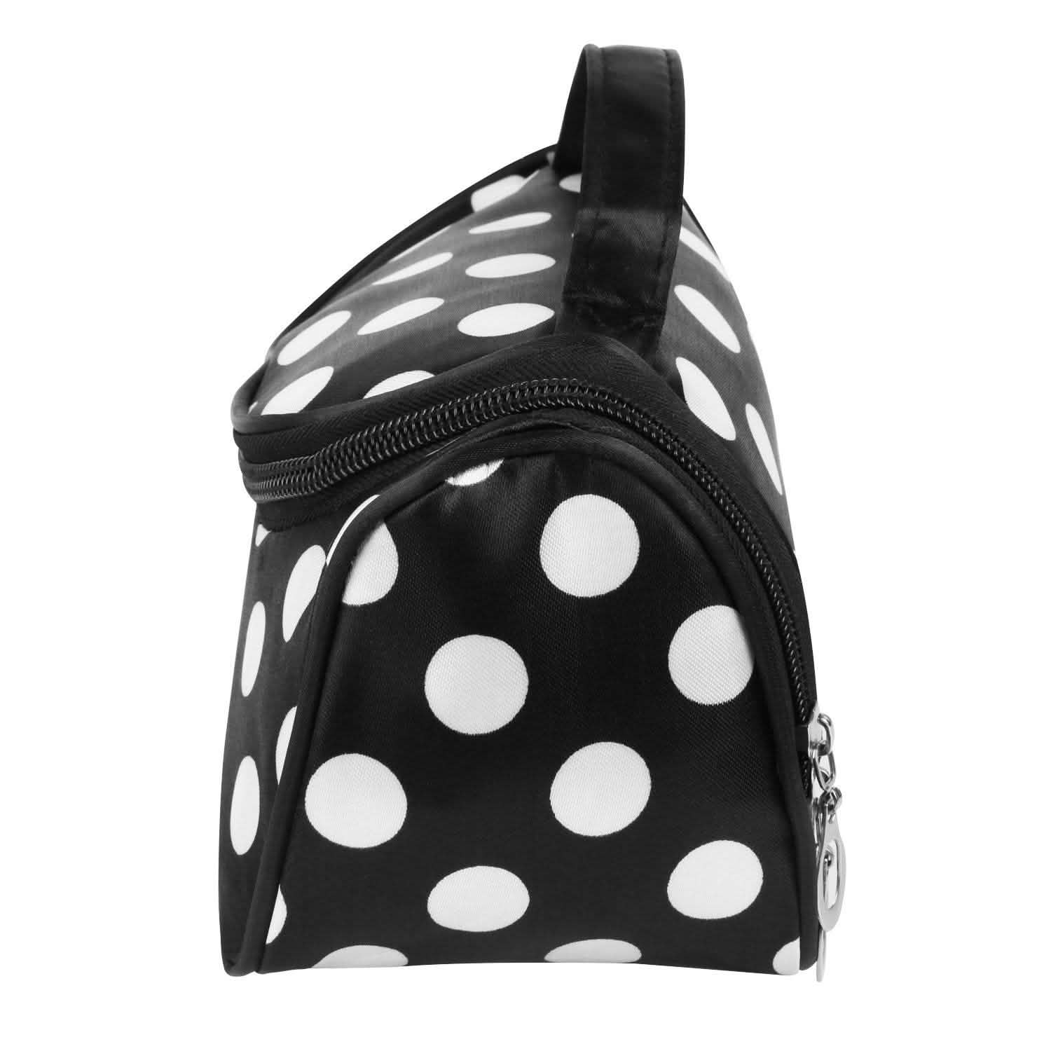 Travel Makeup Bag Portable Cosmetic Organizer with Cosmetic Mirror Beauty & Personal Care - Tophatter Daily Deals