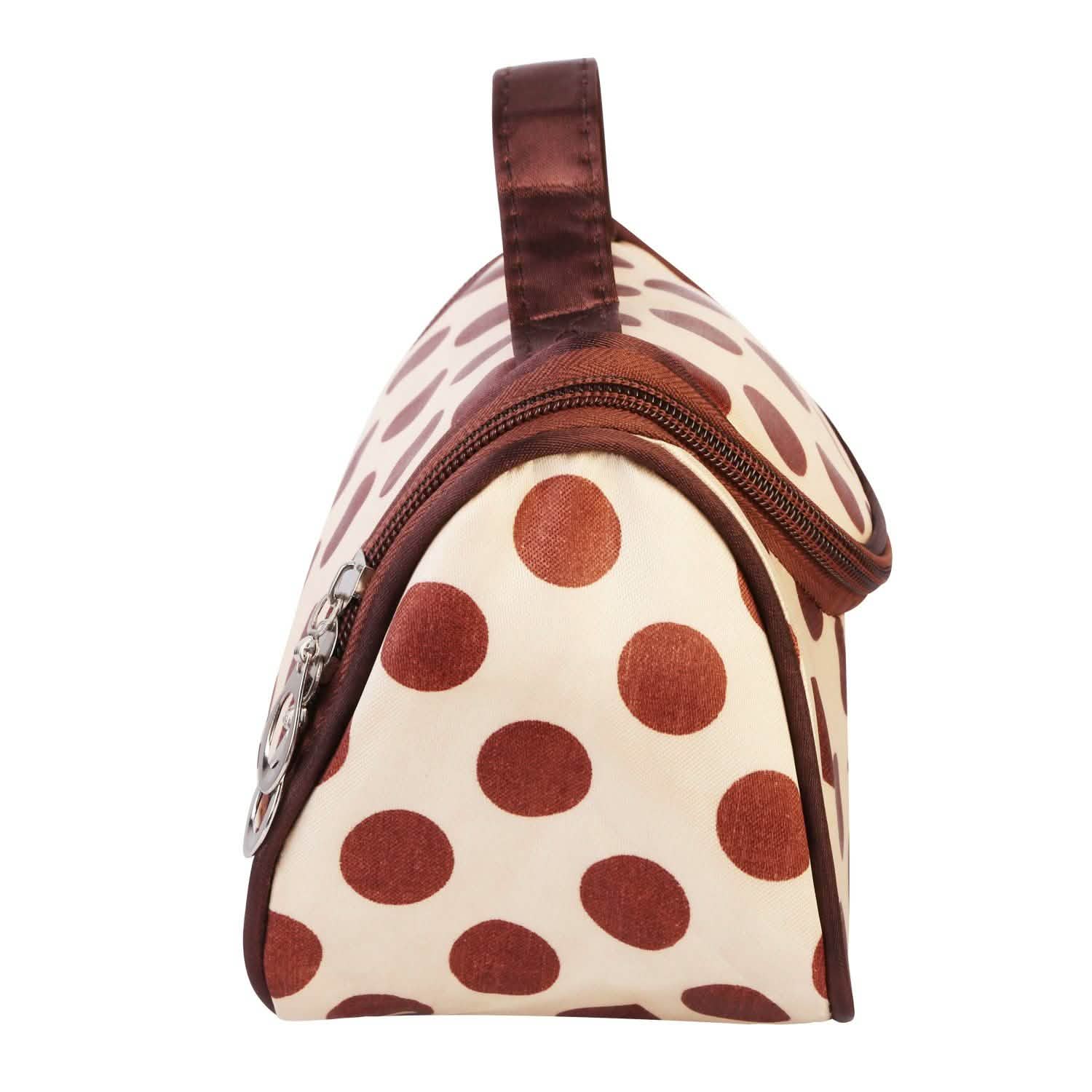 Travel Makeup Bag Portable Cosmetic Organizer with Cosmetic Mirror Beauty & Personal Care - Tophatter Daily Deals