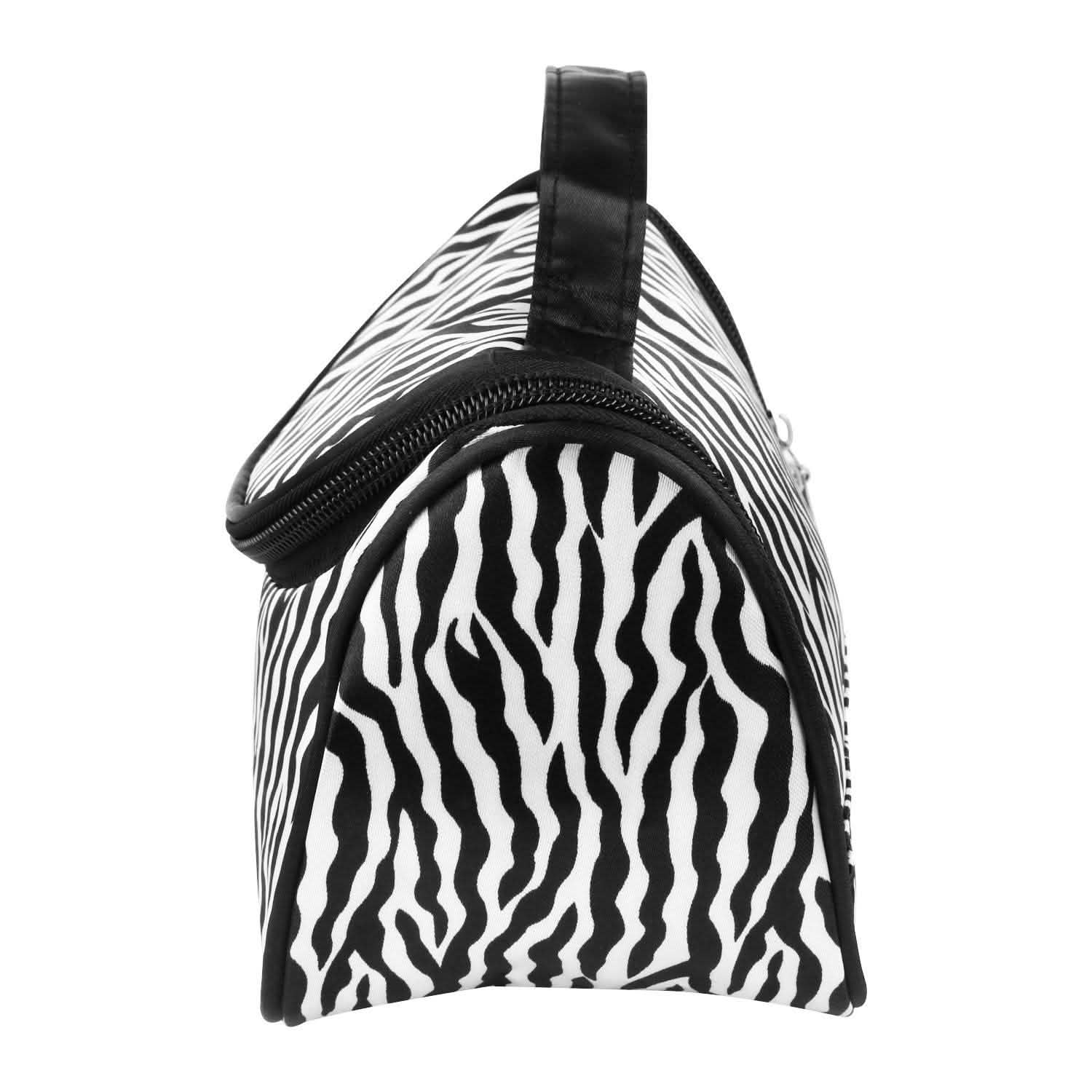 Travel Makeup Bag Portable Cosmetic Organizer with Cosmetic Mirror Beauty & Personal Care - Tophatter Daily Deals