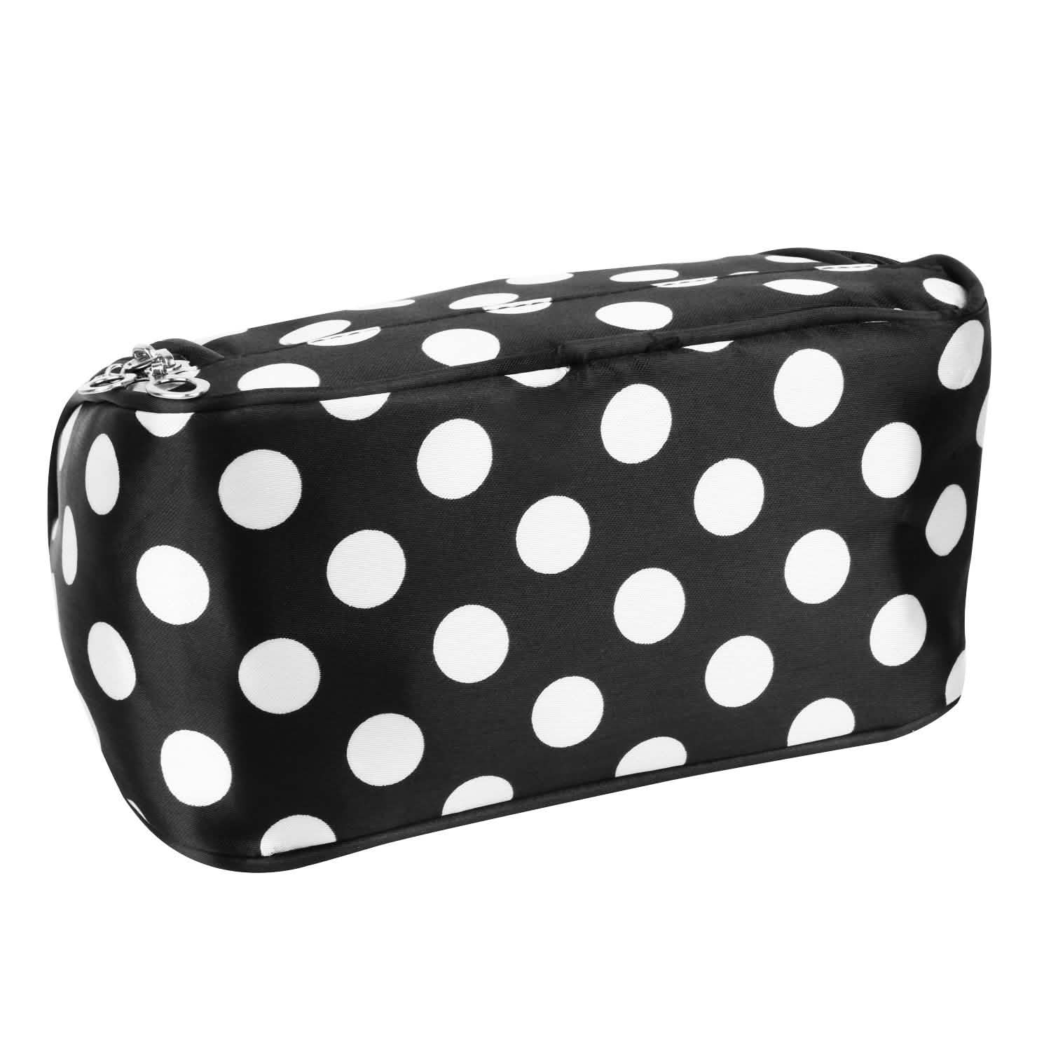 Travel Makeup Bag Portable Cosmetic Organizer with Cosmetic Mirror Beauty & Personal Care - Tophatter Daily Deals