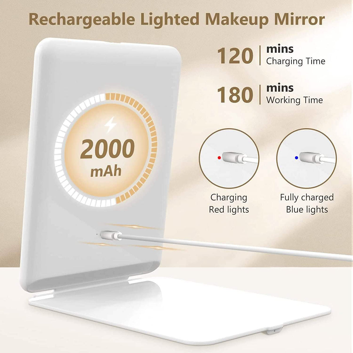 Travel Makeup Mirror with 10X Magnifying Mirror Beauty & Personal Care - Tophatter Daily Deals