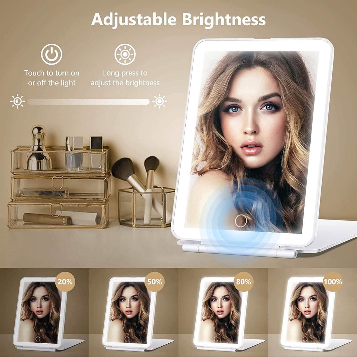 Travel Makeup Mirror with 10X Magnifying Mirror Beauty & Personal Care - Tophatter Daily Deals