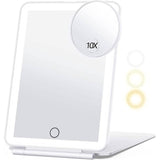 Travel Makeup Mirror with 10X Magnifying Mirror White Beauty & Personal Care - Tophatter Daily Deals