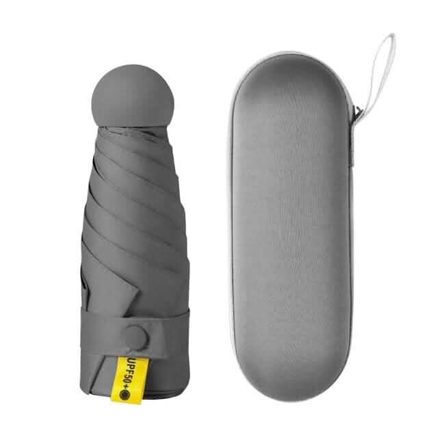 Travel Mini Umbrella for Purse Gray Outdoor Recreation - Tophatter Daily Deals