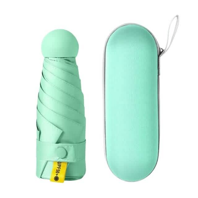 Travel Mini Umbrella for Purse Green Outdoor Recreation - Tophatter Daily Deals