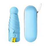 Travel Mini Umbrella for Purse Sky Blue Outdoor Recreation - Tophatter Daily Deals