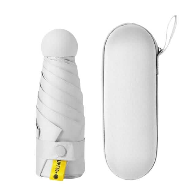 Travel Mini Umbrella for Purse White Outdoor Recreation - Tophatter Daily Deals