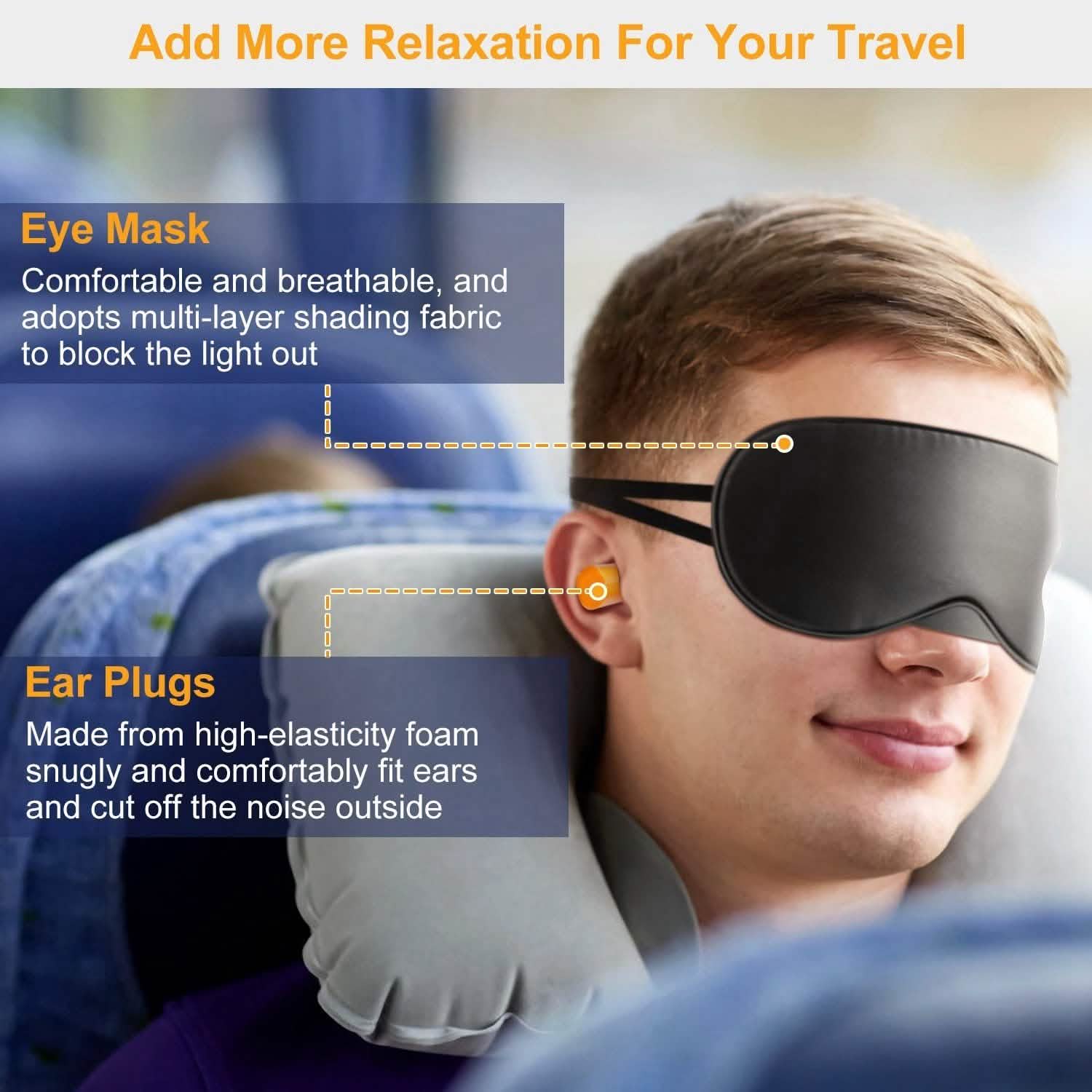 Travel Pillow Inflatable U Shape Neck Pillow Everything Else - Tophatter Daily Deals
