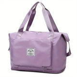 Travel Storage Zipper Handbag Light Purple Handbags & Wallets - Tophatter Daily Deals