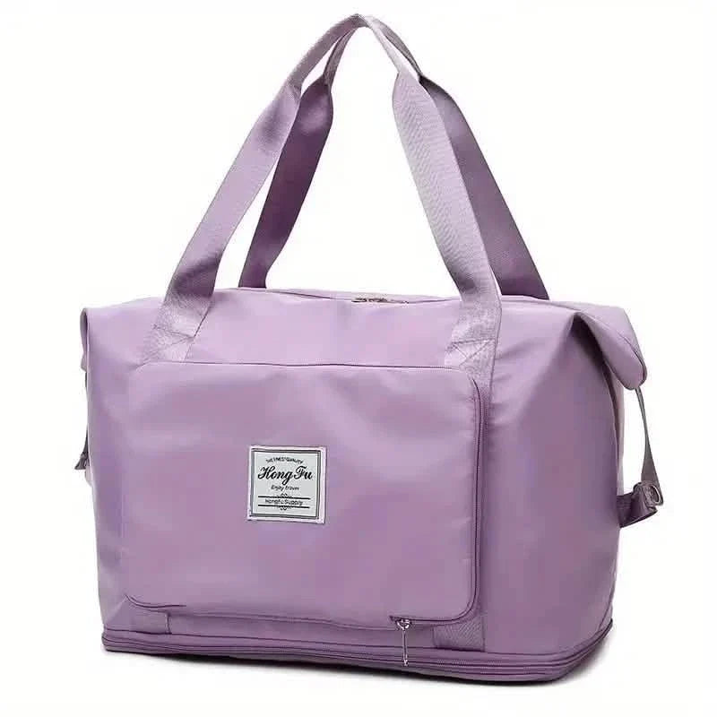 Travel Storage Zipper Handbag Light Purple Handbags & Wallets - Tophatter Daily Deals
