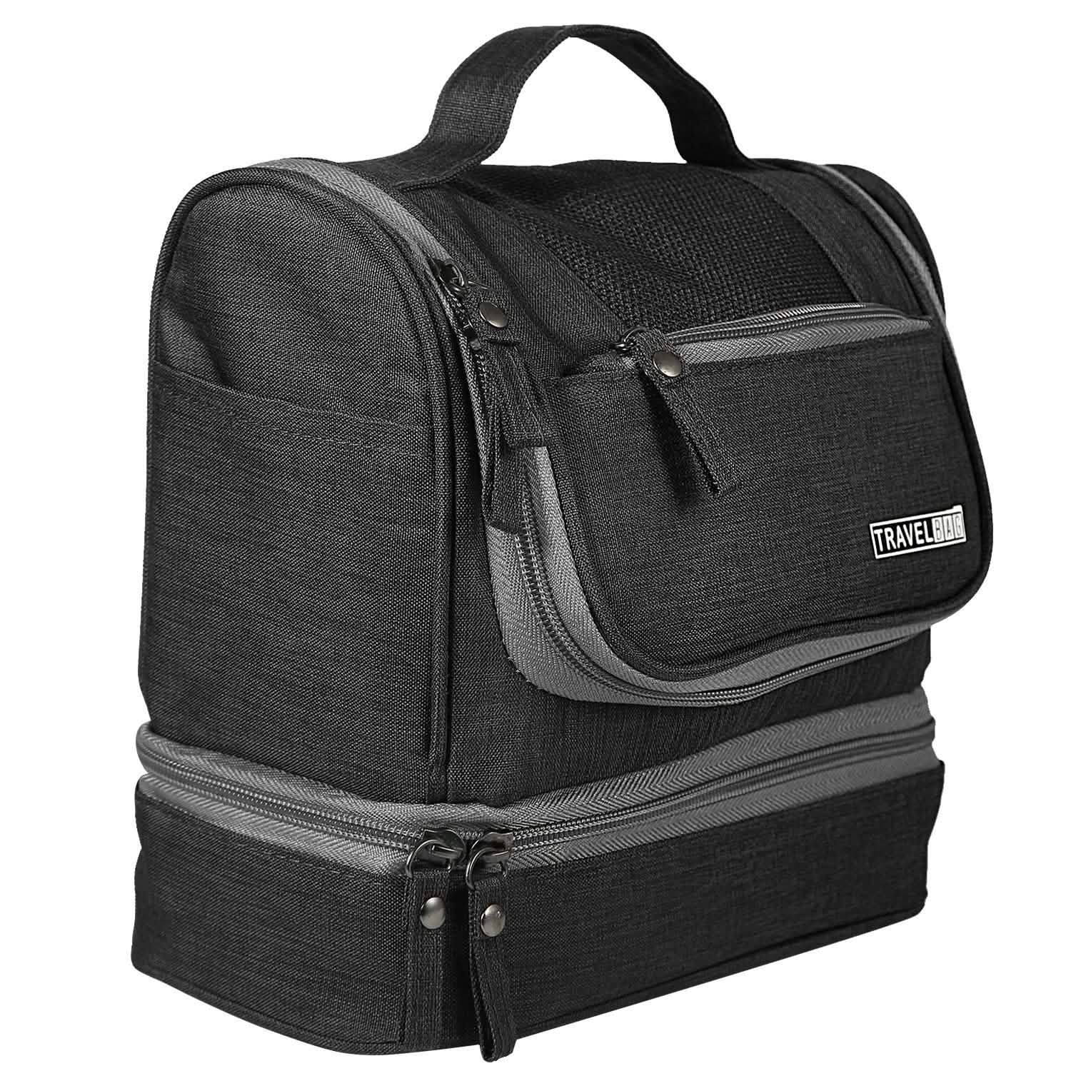 Travel Toiletry Cosmetic Bag Black Beauty & Personal Care - Tophatter Daily Deals