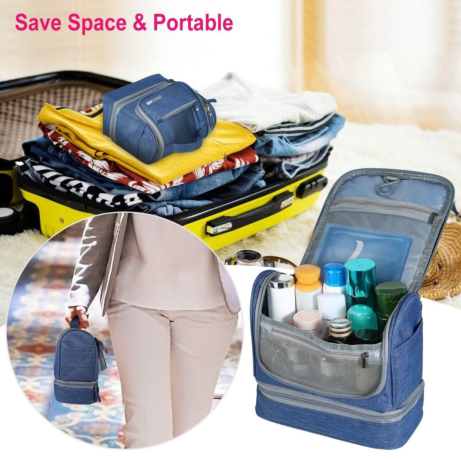 Travel Toiletry Cosmetic Bag Beauty & Personal Care - Tophatter Daily Deals