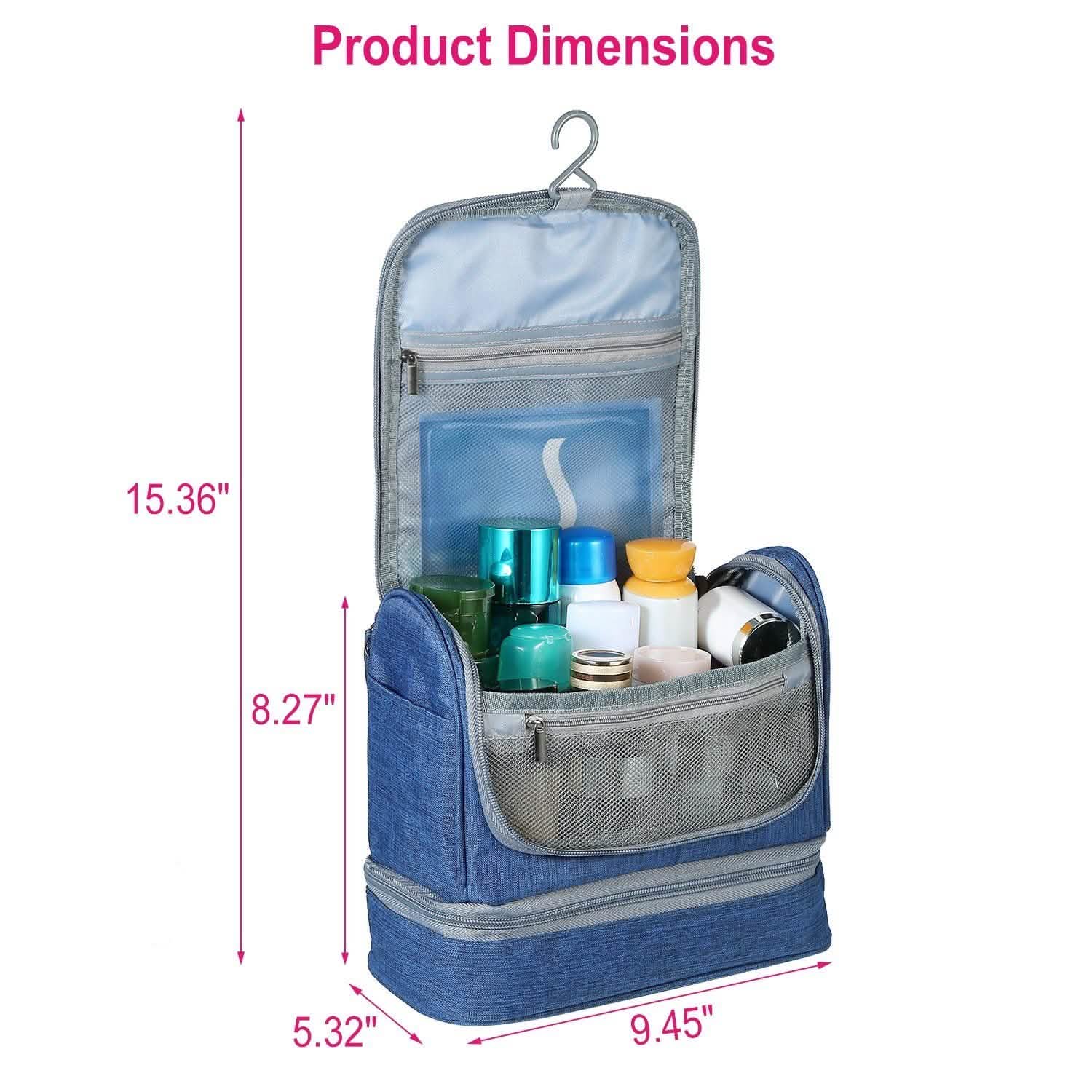 Travel Toiletry Cosmetic Bag Beauty & Personal Care - Tophatter Daily Deals