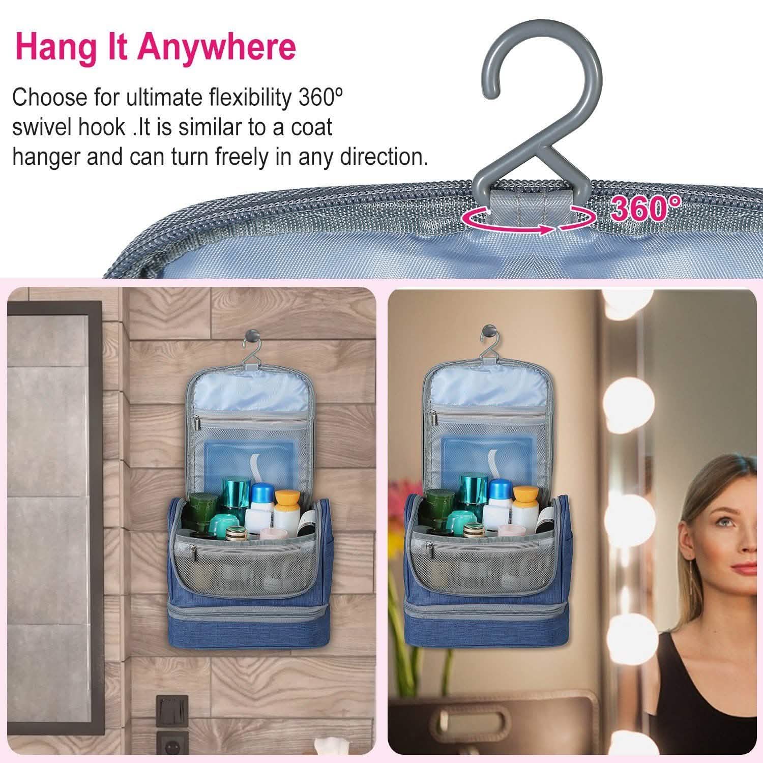 Travel Toiletry Cosmetic Bag Beauty & Personal Care - Tophatter Daily Deals