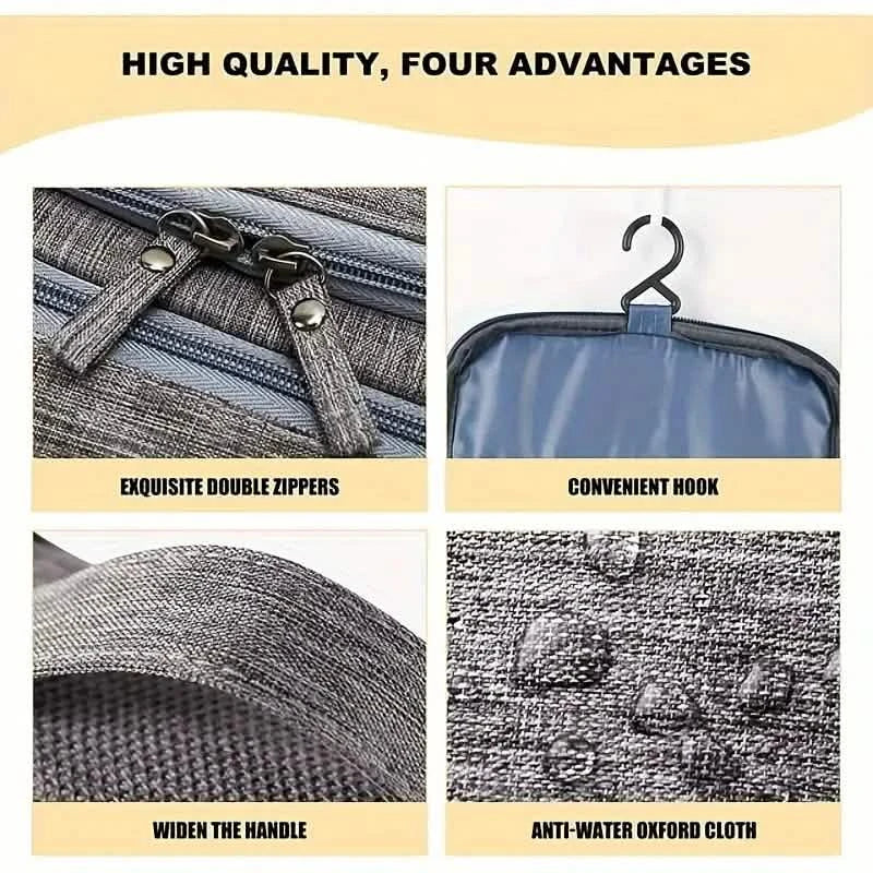 Travel Wash Bag with Hanging Hook Handbags & Wallets - Tophatter Daily Deals
