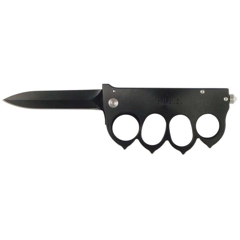 Trench Knife - Black Assisted Opening - Tophatter Daily Deals