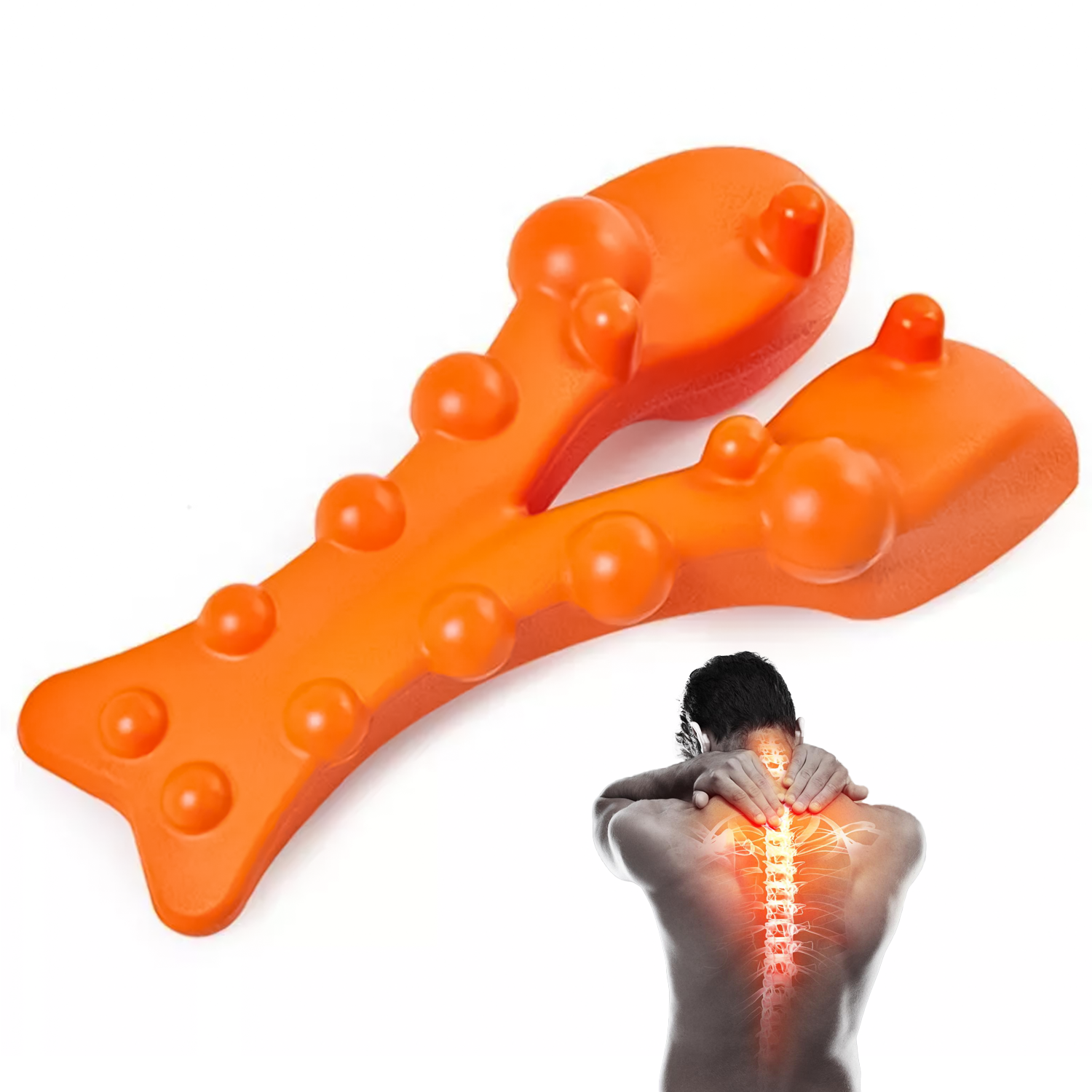 Trigger Point Massage Tool – Relieves Muscle Tension & Reduces Fatigue for Back & Neck Health Care - Tophatter Daily Deals