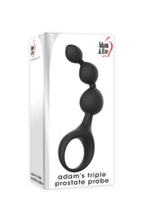Adam & Eve - Adam's Triple Prostate Probe - Black Sex Toy - Tophatter Daily Deals