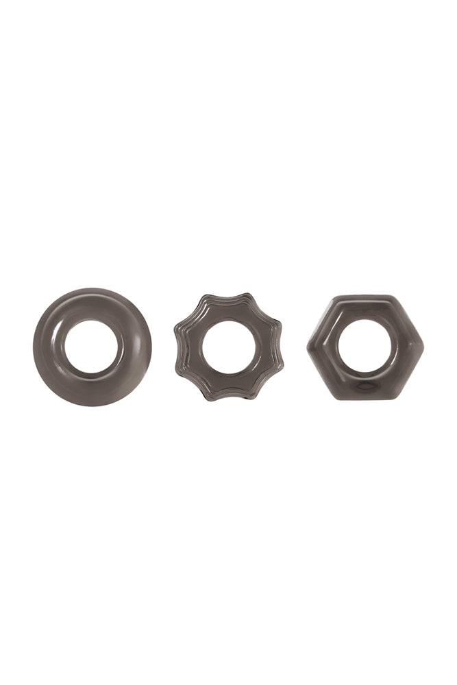 Zero Tolerance - Triple Thick Cock Ring Set - Smoke Sex Toy - Tophatter Daily Deals