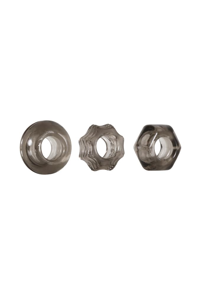 Zero Tolerance - Triple Thick Cock Ring Set - Smoke Sex Toy - Tophatter Daily Deals