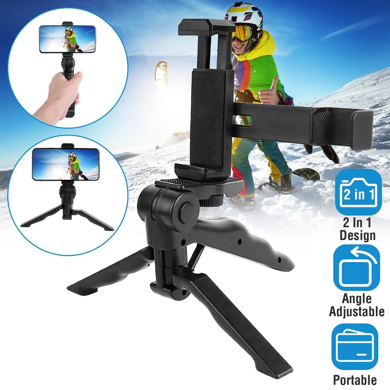 Tripod Desk Phone Stand Stabilizer Mobile Accessories - Tophatter Daily Deals