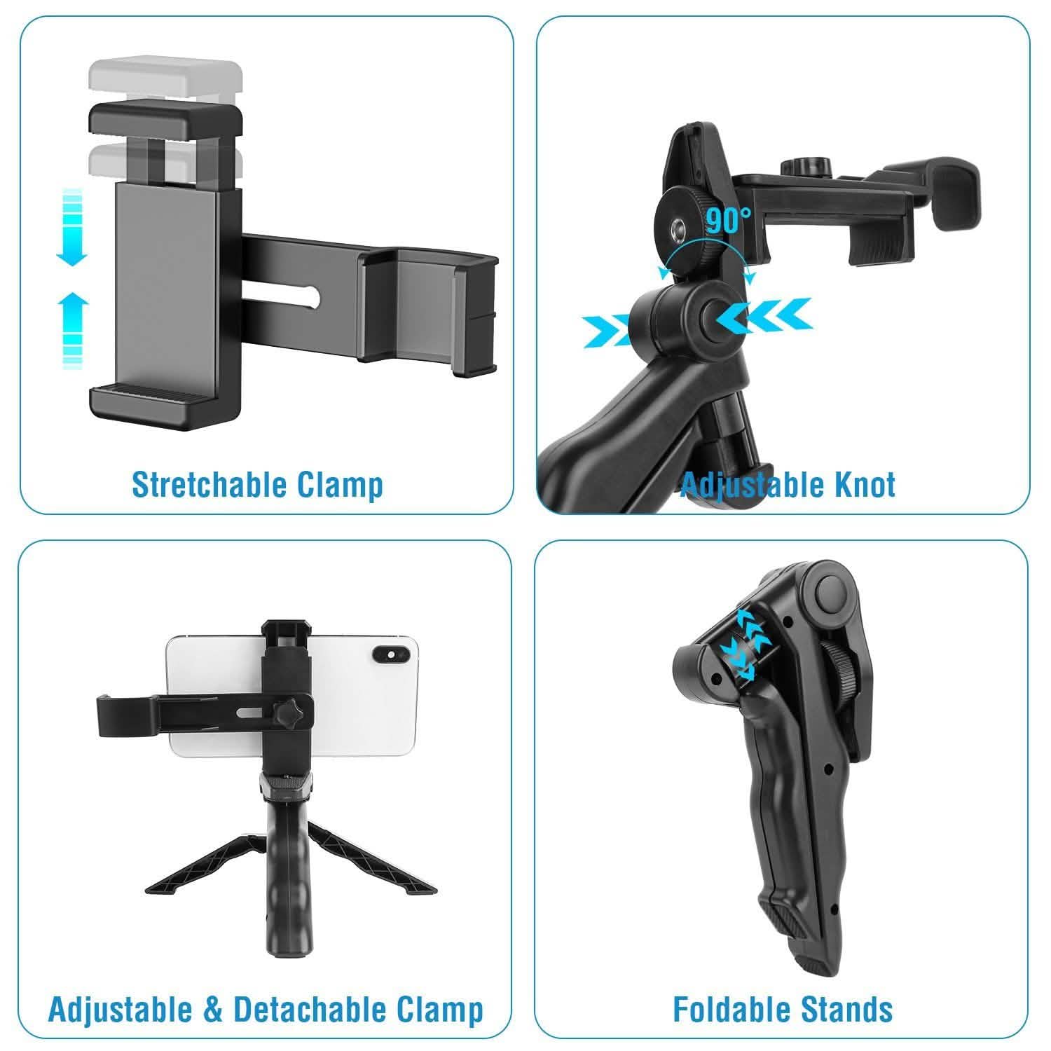 Tripod Desk Phone Stand Stabilizer Mobile Accessories - Tophatter Daily Deals