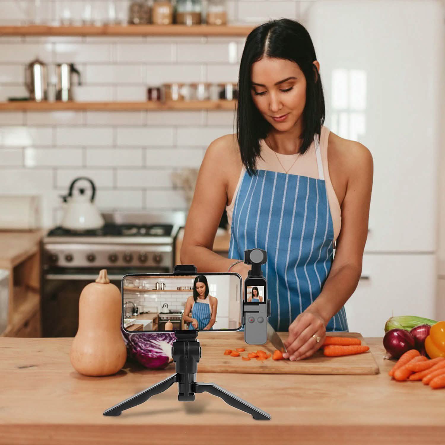 Tripod Desk Phone Stand Stabilizer Mobile Accessories - Tophatter Daily Deals