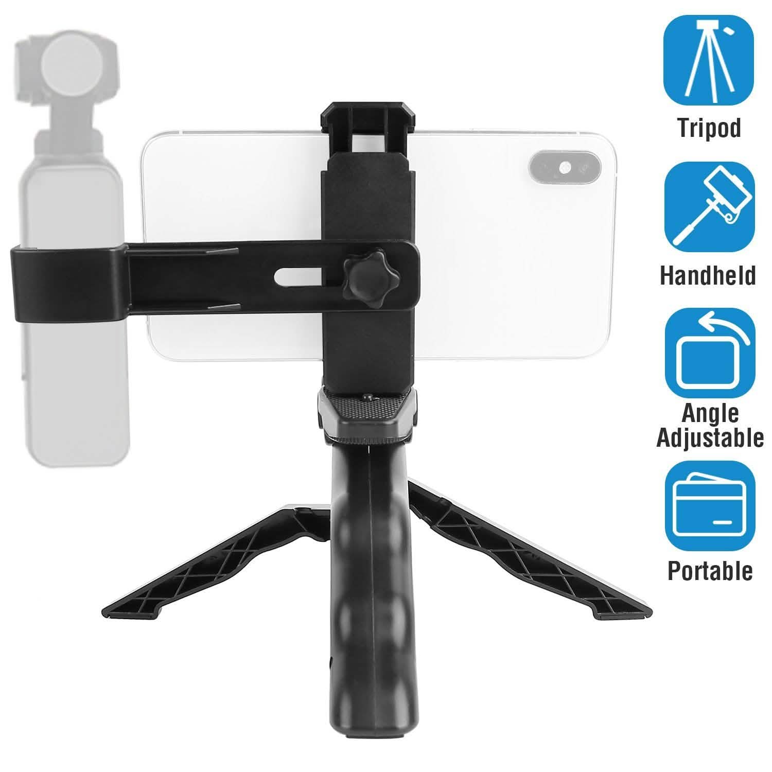 Tripod Desk Phone Stand Stabilizer Mobile Accessories - Tophatter Daily Deals